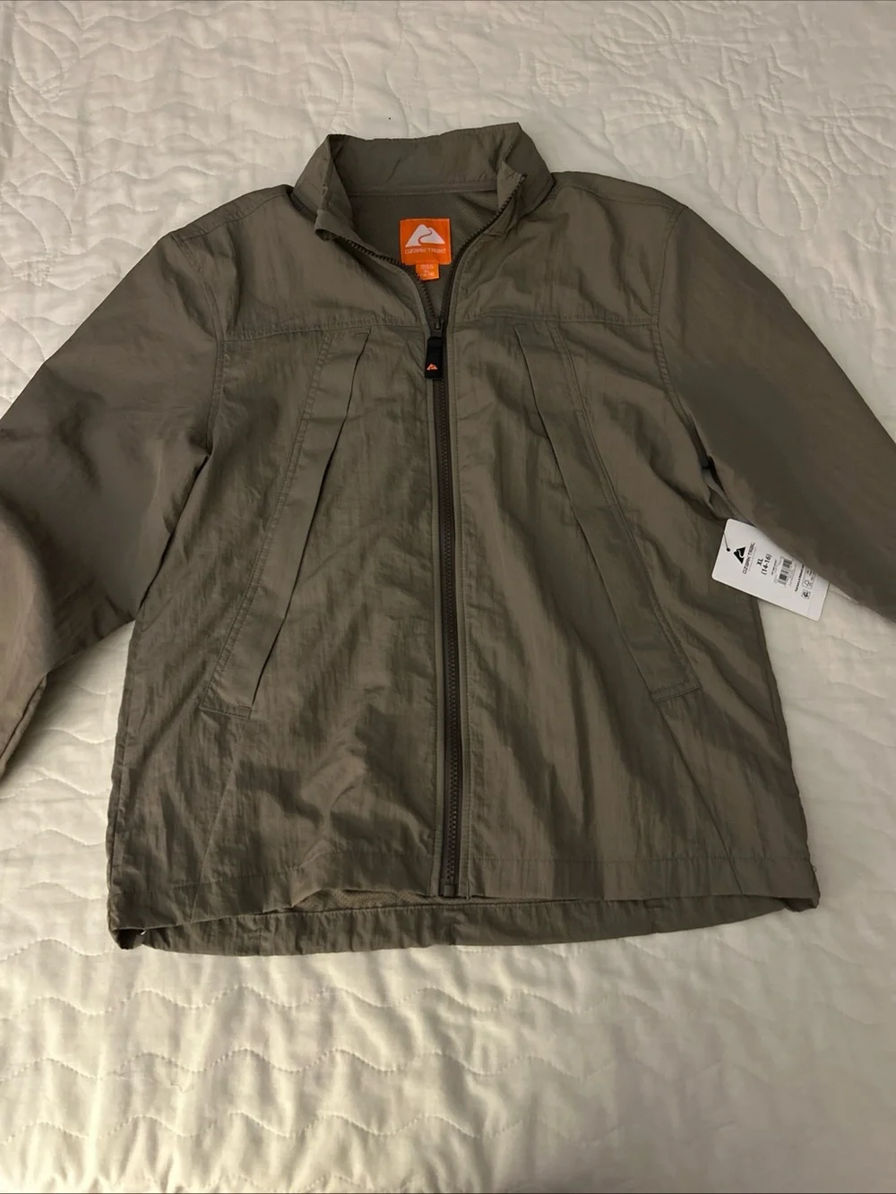 Ozark Trail Olive Brown Lightweight Zip Jacket